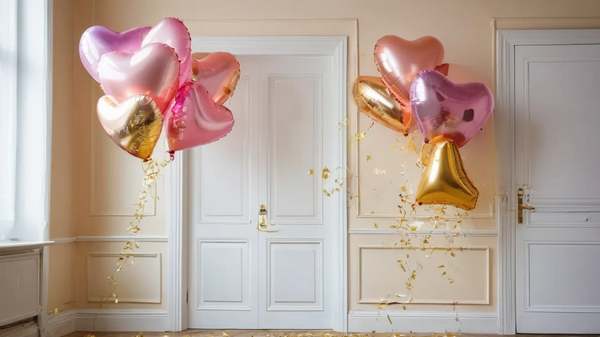 Розовые гелиевые шары в Гродно