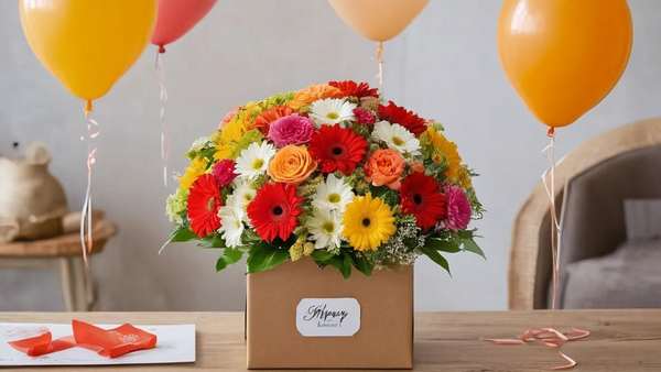 Букет цветов на день рождения