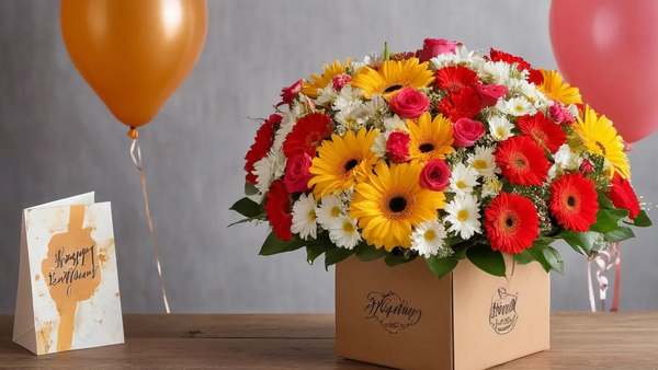 Букет цветов на др