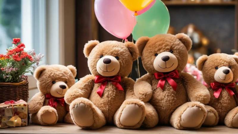 Два подарочных медведя Тэдди