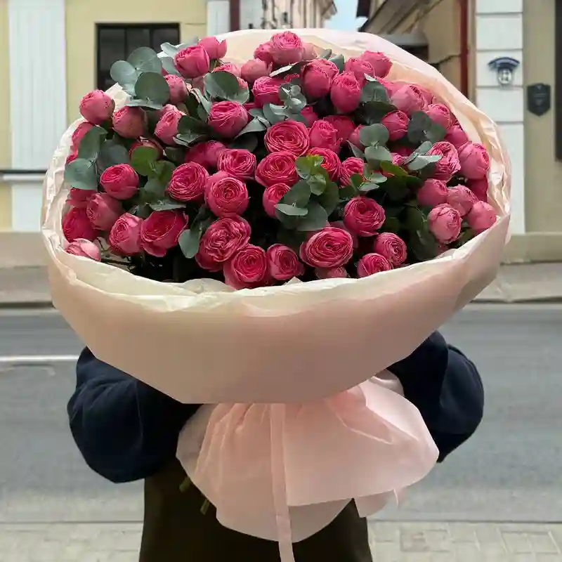 Букет «Малиновое лето»